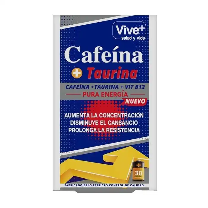 Cafeína + Taurina + Vitamina B12 - Vive + - Comparador de precios