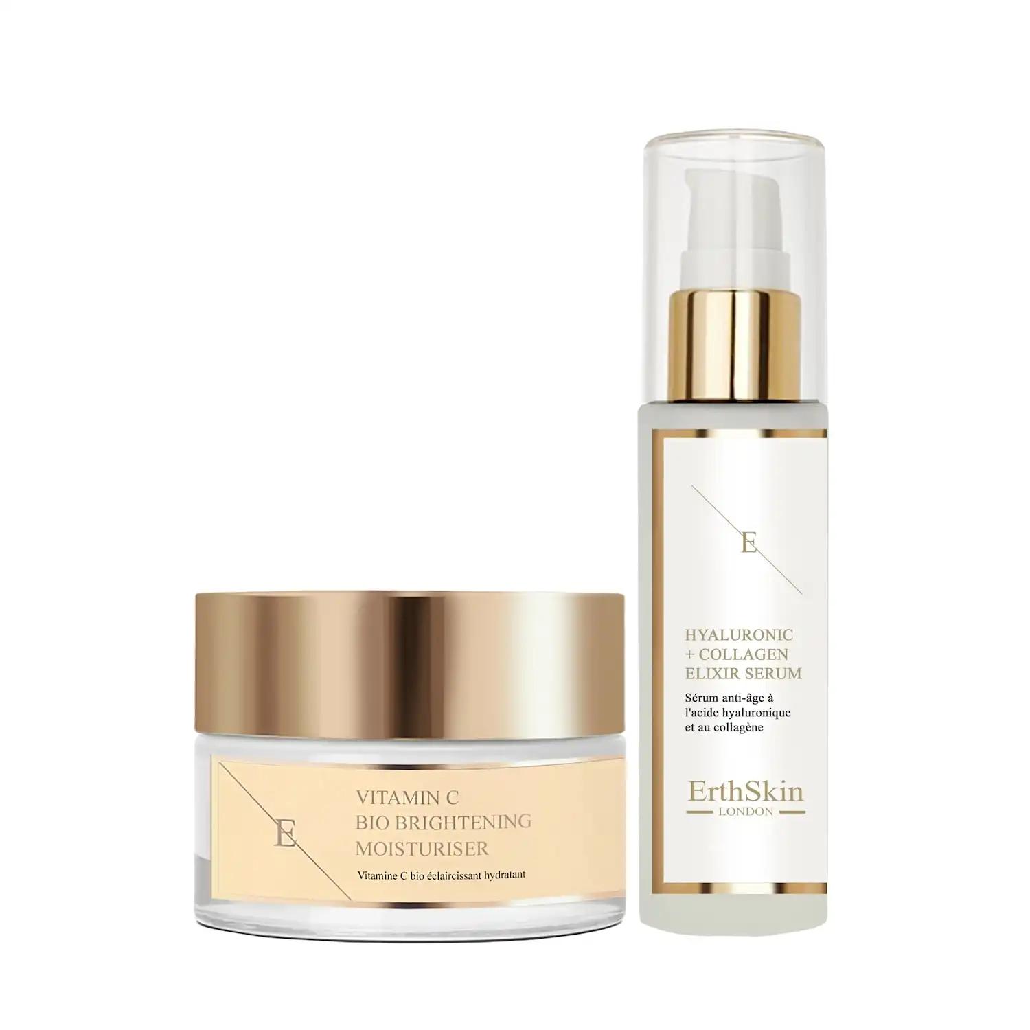 Dúo iluminador y reafirmante Set de tratamiento facial - ErthSkin London - Comparador de precios