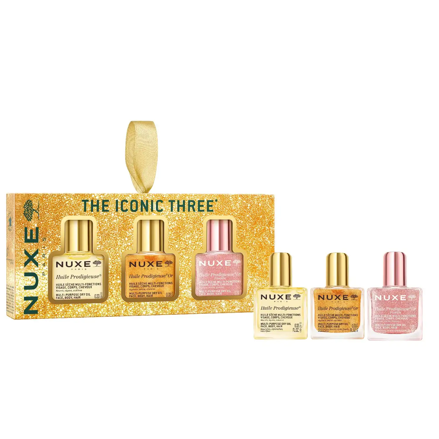 Huile Prodigieuse® The Iconic Three Estuche de Navidad Cofre higiene personal - NUXE - Comparador de precios