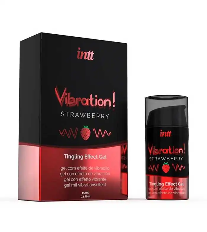 Intt - Gel excitante con efecto de vibración - Strawberry - Intt - Comparador de precios