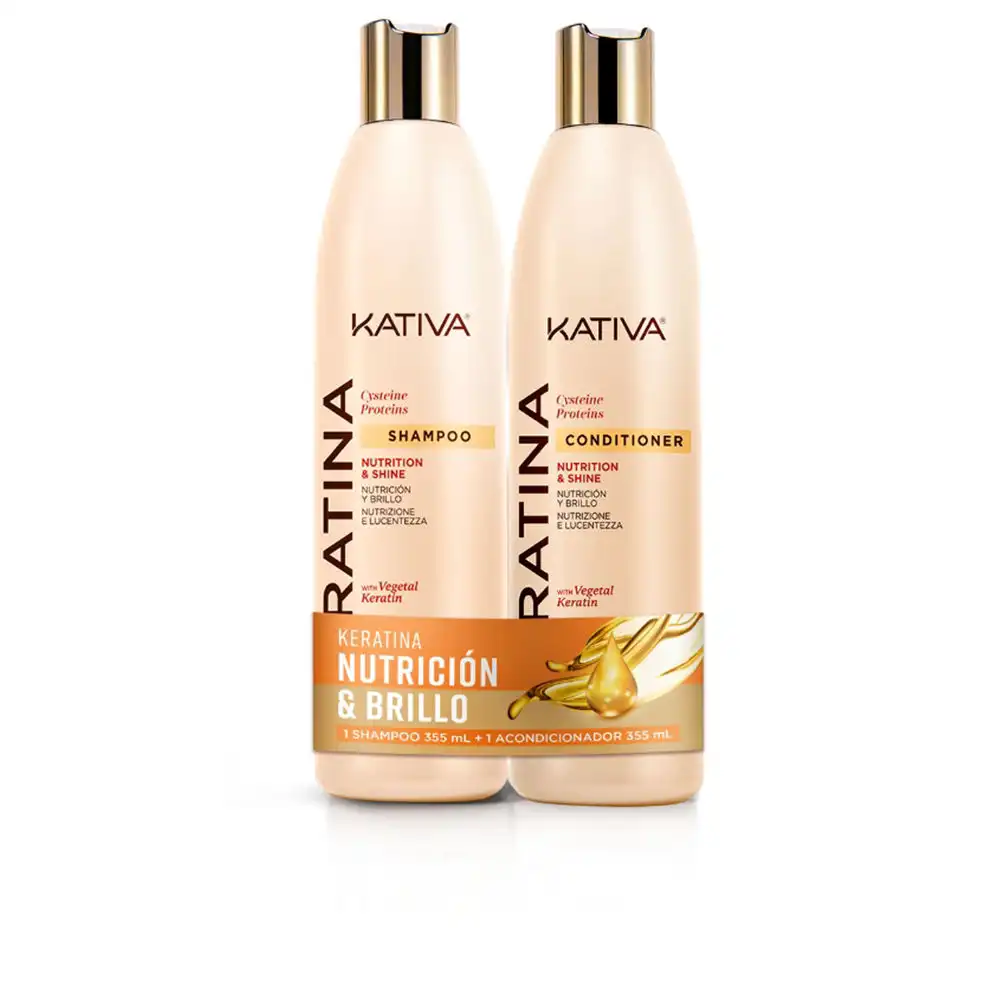 Kativa Keratina Kit Champú 355 Ml + Acondicionador 355 Ml - Kativa - Comparador de precios