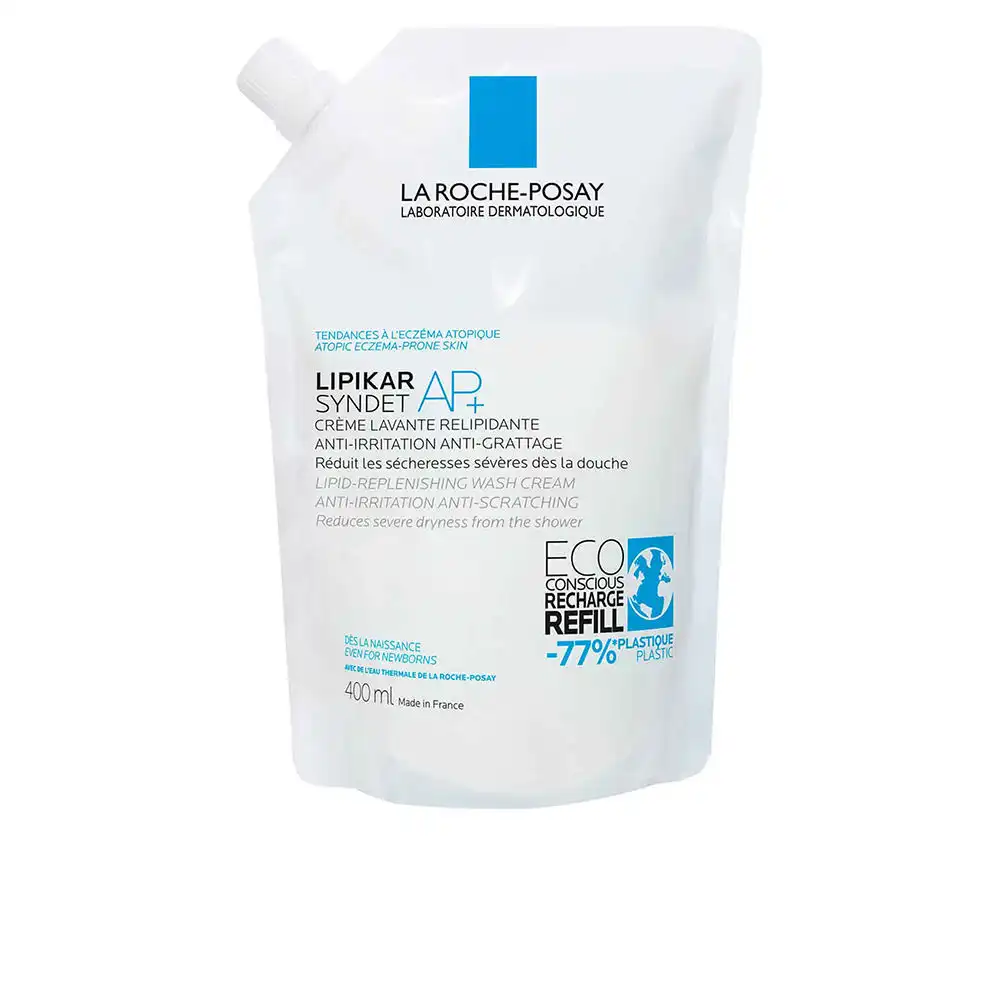 Lipikar Syndet AP+ crema de ducha relipidizante y anti-irritaciones piel atópica recarga 400 ml - La Roche Posay - Comparador de precios
