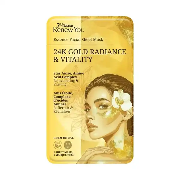 Mascarilla De Tela Renew You 24K 7Th Heaven - 7th Heaven - Comparador de precios