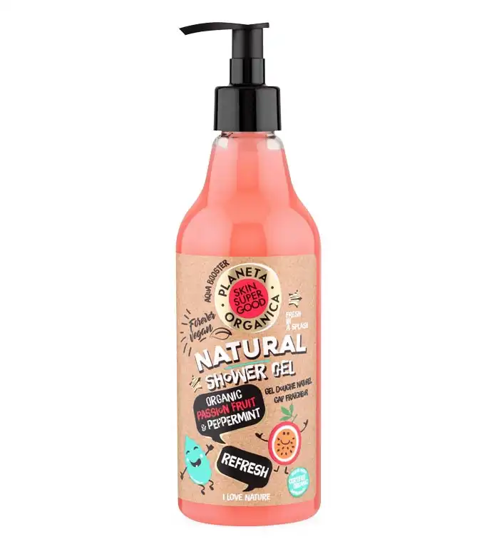 Organic Shop - *Skin Super Good* - Gel de ducha natural - Fruta de la pasión y menta 500ml - Organic Shop - Comparador de precios
