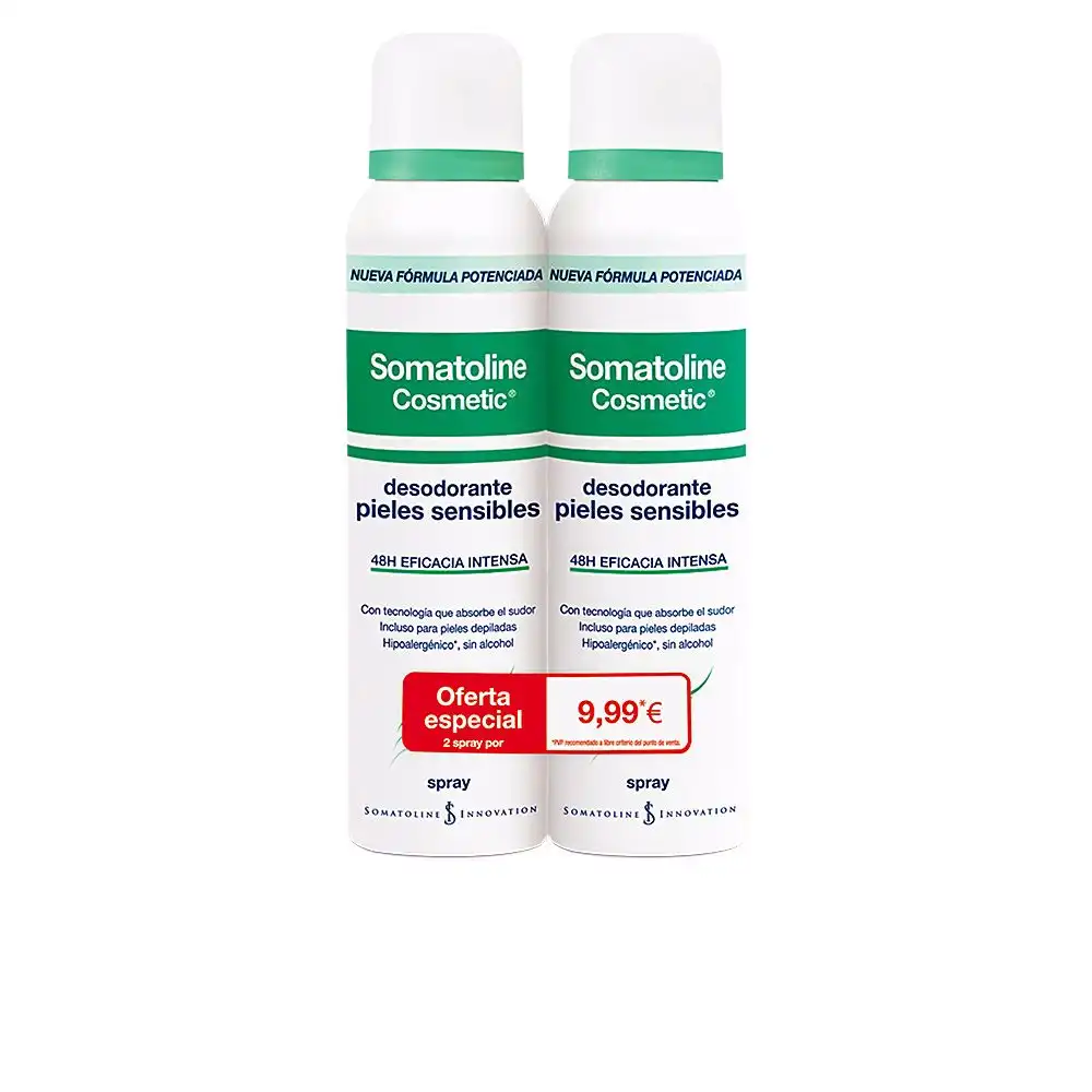 Pieles Sensibles Deo Spray lote 2 pz - Somatoline Cosmetic - Comparador de precios