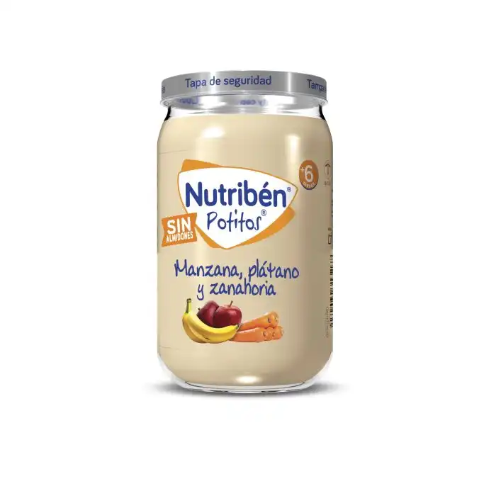 Potito Manzana, Plátano y Zanahoria 235 gr - NUTRIBEN - Comparador de precios