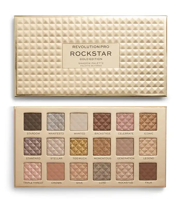 Revolution Pro - Paleta de sombras Rockstar - Gold Edition - REVOLUTION PRO - Comparador de precios