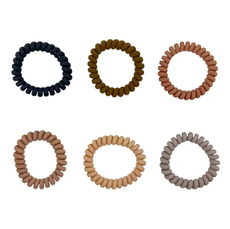 SOHO - Lazos Para El Pelo En Espiral Thia Gomas para cabello 6 pieces Marrón claro unisex - Soho - Comparador de precios