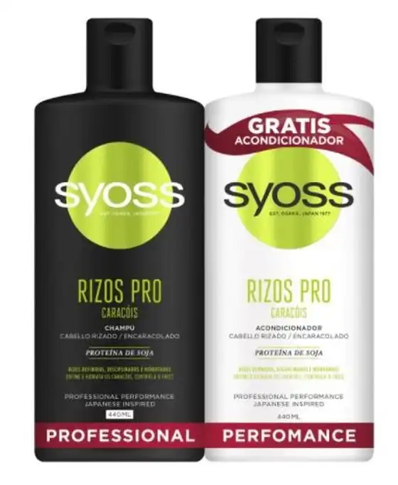 Syoss Champú Cabello rizado + Acondicionador rizos Duplo 500 ml - Syoss - Comparador de precios