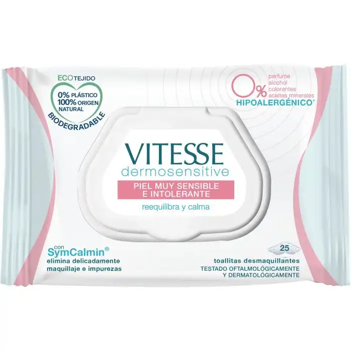 Toallitas Desmaquilladoras Dermo-Sensitive - Vitesse - Comparador de precios