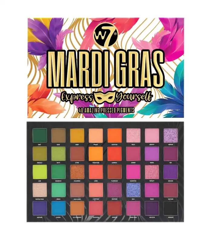 W7 - Paleta de pigmentos prensados Mardi Gras - W7 - Comparador de precios