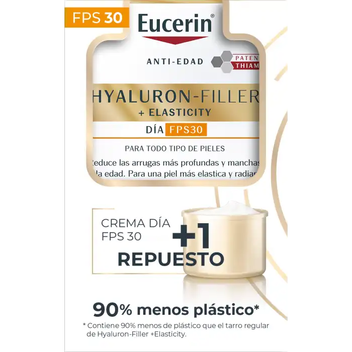 ¡20% DTO! Hyaluron Filler + Elasticity Crema de Día SPF30 + Refill 50 ml - Eucerin - Comparador de precios