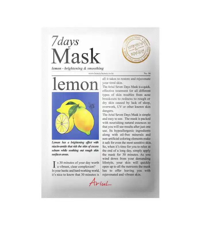 Ariul - Mascarilla facial revitalizante 7 Days - Limón - Ariul - Comparador de precios