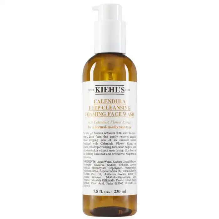 Calendula Deep Cleansing Foaming Face Wash Gel Limpiador Facial 230 ml - Kiehls - Comparador de precios