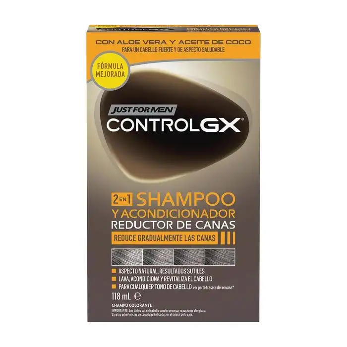 Champú Control GX y Acondicionador 2 en 1 118 ml - Just For Men - Comparador de precios