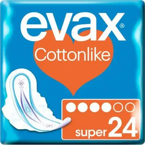 EVAX Cottonlike Super 1 und 20 Uds Compresa Con Alas - EVAX - Comparador de precios