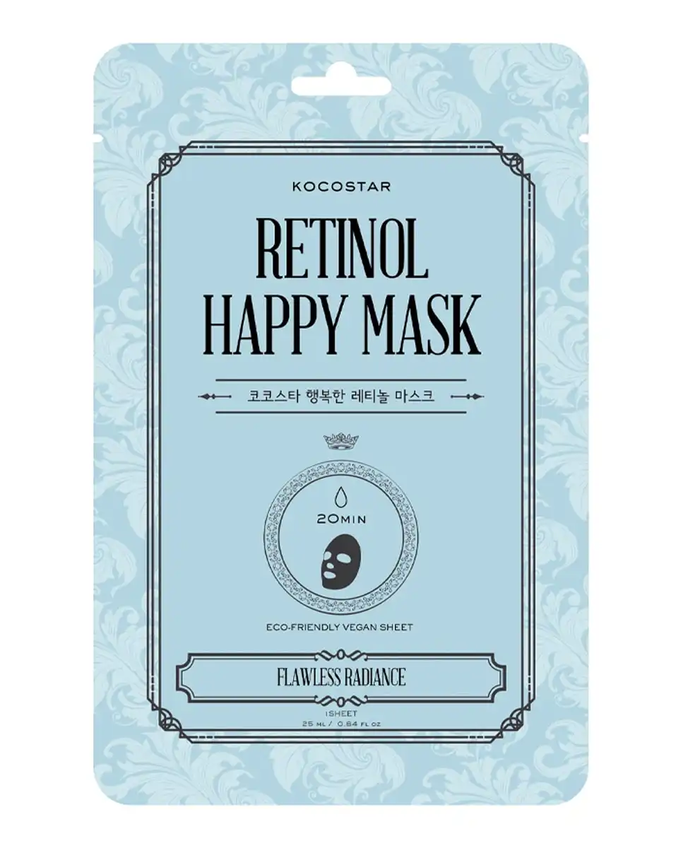 Mascarilla De Velo (Sheet Mask) Retinol Happy Mask Kocostar 25 ml - Kocostar - Comparador de precios