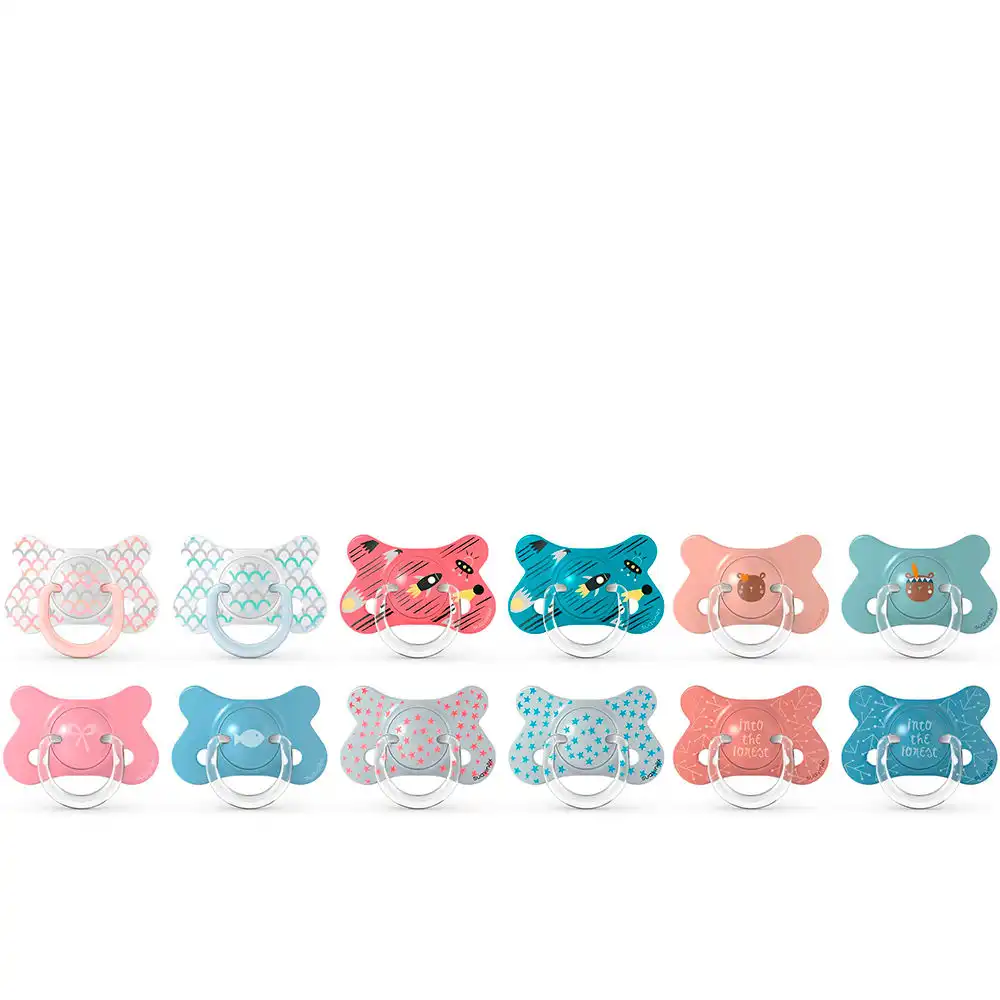 Pack de 2 Chupetes Fusión de Silicona con Tetina Fisiológica 4-18M - Suavinex - Comparador de precios