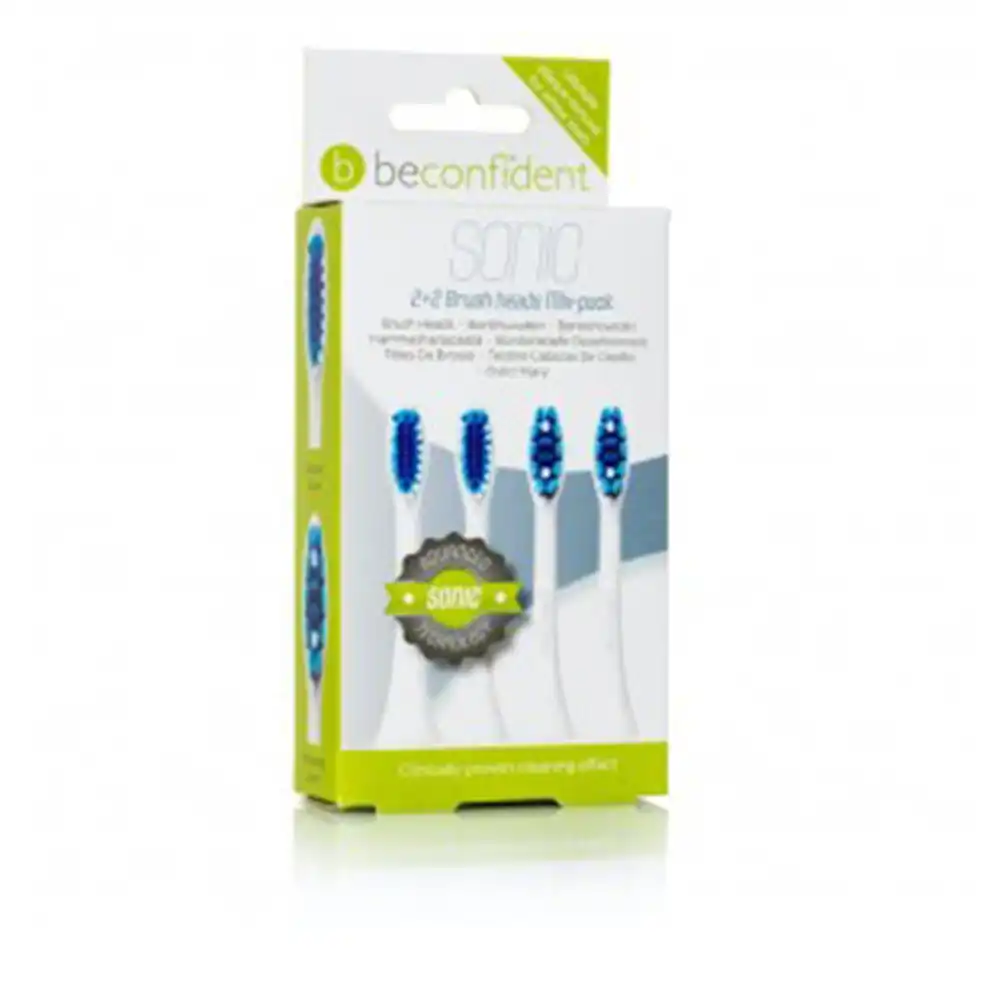Sonic Toothbrush Heads REGULAR/WHITENING White lote 4 pz - Beconfident - Comparador de precios