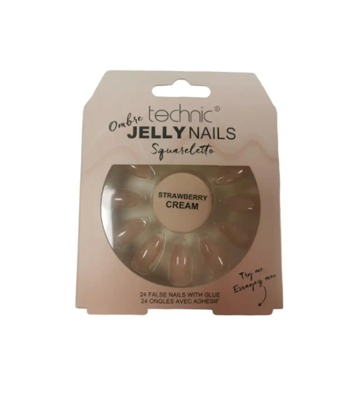 Technic Cosmetics - Uñas postizas False Nails Squareletto - Strawberry Cream - Technic Cosmetics - Comparador de precios