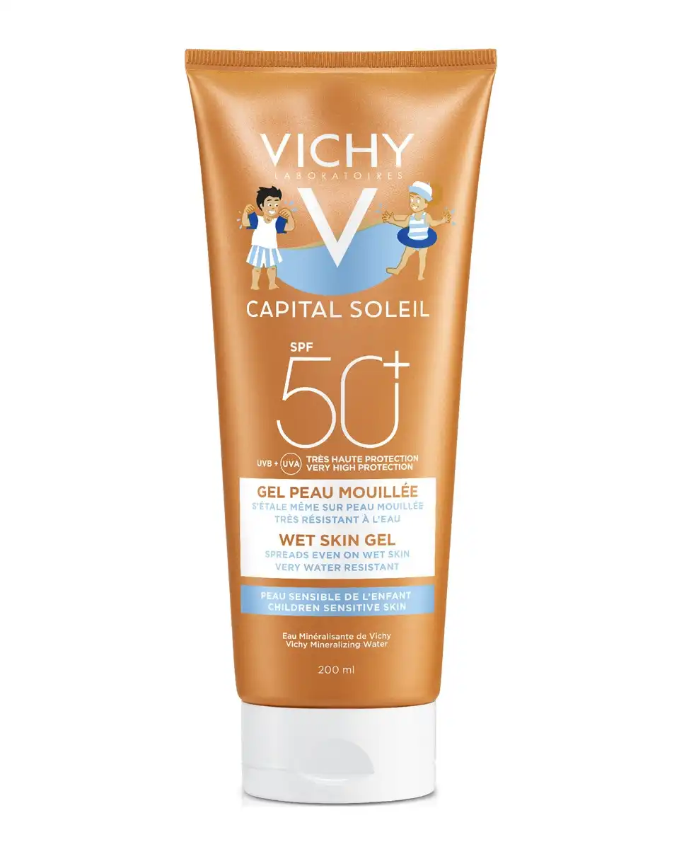 Vichy - Protector Solar Infantil Capital Soleil Piel Mojada Spf50 200 Ml - Vichy - Comparador de precios