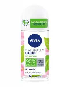 NIVEA - Desodorante Roll-on Naturally Good Con Té Verde Bio