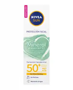 NIVEA - Crema Solar Facial Mineral SPF50+ Sun