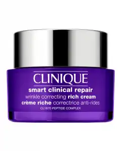 Clinique - Crema Hidratante Antiarrugas Wrinkle Correcting Rich Cream Smart Clinical Repair Piel Seca 50 Ml