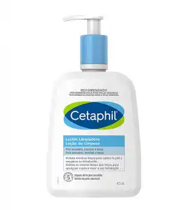 Cetaphil - Loción limpiadora para rostro y cuerpo pieles sensibles y secas - 473ml