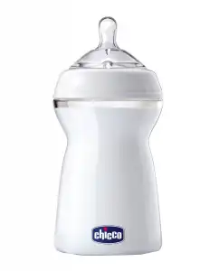 Chicco - Biberón Anticólicos Natural Feeling Silicona 6m+ 330 Ml