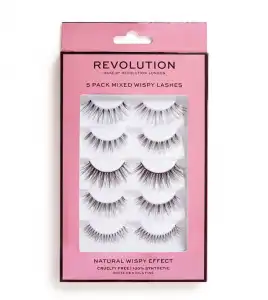 Revolution - Pack de 5 pestañas postizas Mixed Wispy Lashes