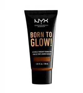 Nyx Professional Makeup - Base de maquillaje fluida Born to Glow! - BTGRF22.3: Walnut