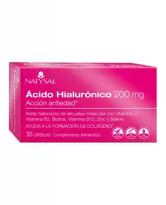 Natysal - Cápsulas Ácido Hialurónico 200 mg 30 uds Natysal.