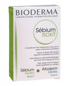 Bioderma - Kit Crema Facial + Bálsamo Labial Sébium