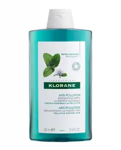 Klorane - Champú Detox Anticontaminación Con Menta Acuática 400 Ml