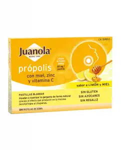 Juanola - Propolis Con Miel/Zinc + Vitamina 'C' Sabor Limón Miel