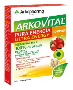 Arkopharma - 30 Comprimidos Arkovital® Pura Energía Ultra