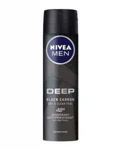 NIVEA - Desodorante En Spray Deep Black Carbon Men