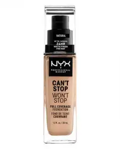 NYX Professional Makeup - Base De Maquillaje Cant Stop Wont Stop 24-Hour Fndt