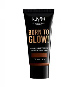 Nyx Professional Makeup - Base de maquillaje fluida Born to Glow! - BTGRF22.7: Deep Walnut