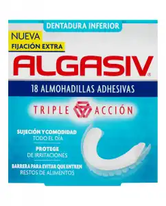 Algasiv - Almohadilla Inferior 18 Unids.