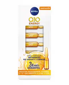 NIVEA - Ampollas Antiarrugas Q10 Energy Piel Radiante Y Luminosa