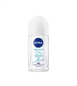 Nivea - Desodorante en roll-on 0% Aluminio - Fresh Natural