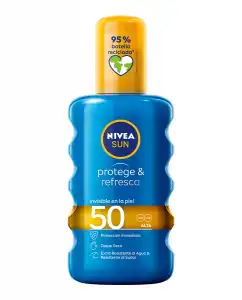 NIVEA - Spray Solar Protege & Refresca Toque Seco SPF 50 Sun