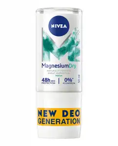 NIVEA - Desodorante Roll-on Magnesium Dry Fresh Sin Aluminio