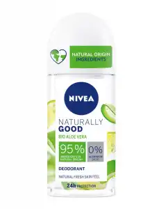 NIVEA - Desodorante Roll-on Naturally Good Con Aloe Vera Bio