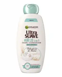 Garnier - Champú + Acondicionador Niños 2 En 1 Hipoalergénico Ultra Suave Delicatesse De Avena