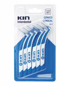 Kin - 6 Cepillos Interdentales Cónico