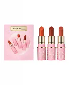 M.A.C - Estuche De Regalo Mini Labiales Best Sellers Bubbles & Bows MAC