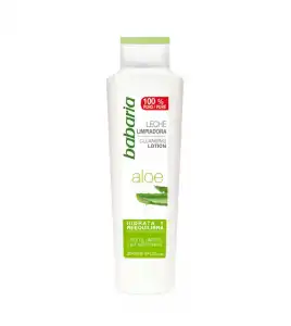 Babaria - Leche limpiadora Aloe Puro 100%